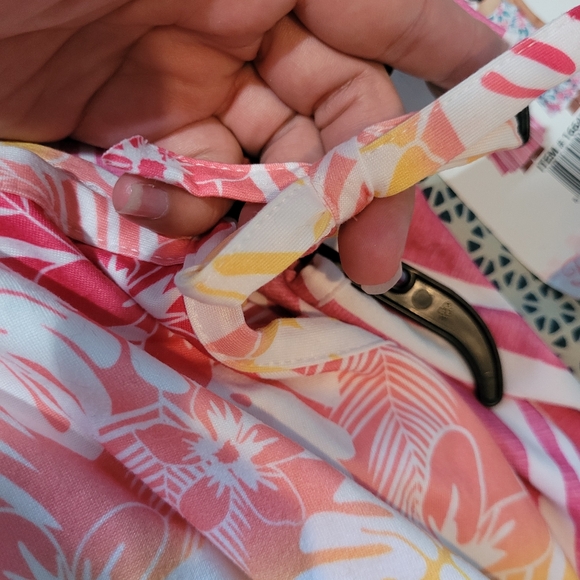 NWT Tommy Bahama 2 Pack Tropical Stripe Pink Dresses 3T - Picture 6 of 6